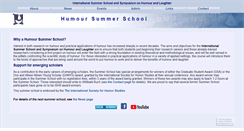 Desktop Screenshot of humoursummerschool.org
